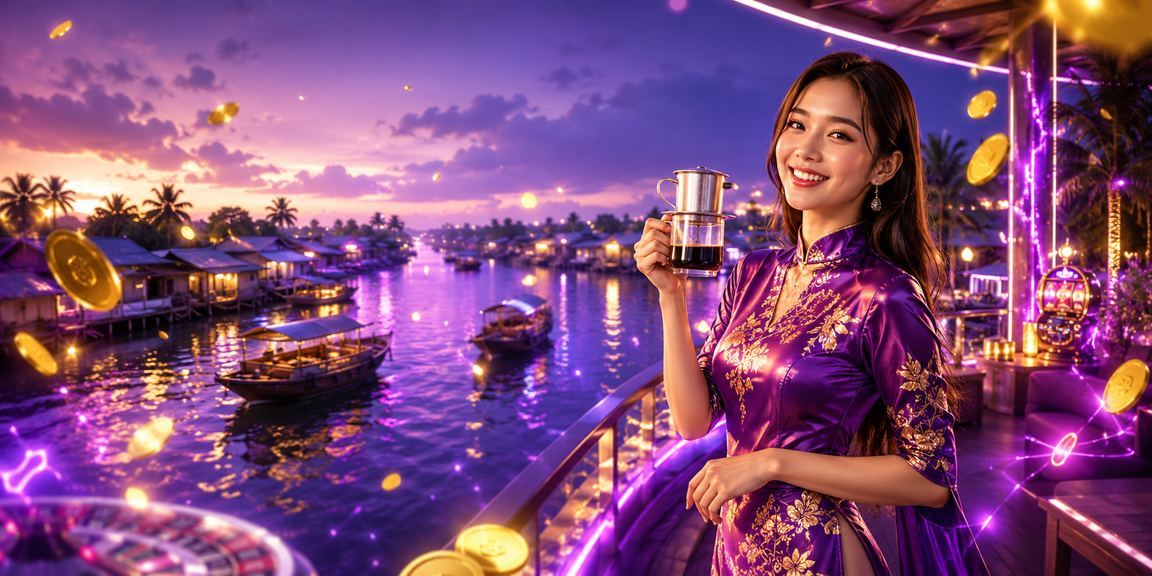Người Việt thư giãn uống cà phê và giải trí casino tại vùng đồng bằng sông Cửu Long